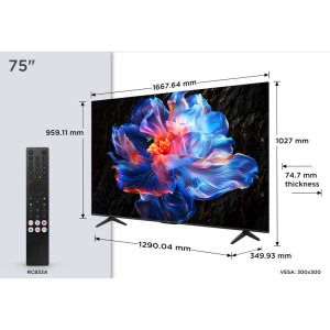 TCL Smart TV 75P6K Seria P6K 189cm 4K UHD HDR