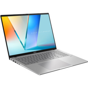 ASUS 16'' Vivobook S16 S3607QA, 2.5K 144Hz, Procesor Qualcomm Snapdragon X X1-26-100, 16GB LPDDR5X, 1TB SSD, Qualcomm Adreno, Win 11 Pro, Cool Silver