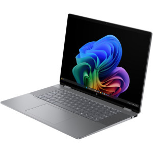 HP 16'' OmniBook X Flip 2-in-1 16-ar0016nn, 1920 x 1200 IPS Touch, Procesor AMD Ryzen™ Al 7 350 (16M Cache, up to 5.0 GHz), 24GB LPDDR5X, 1TB SSD, AMD Radeon 860M, Win 11 Home, Meteor Silver