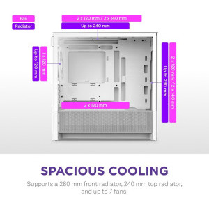 NZXT H3 Flow, White