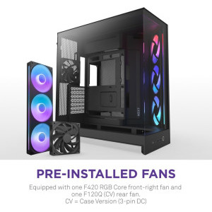 NZXT H9 Flow RGB, Black