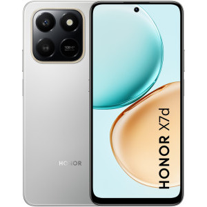 Honor X7d, 256GB, 8GB RAM, Dual SIM, 4G, Tri-Camera, Meteor Silver