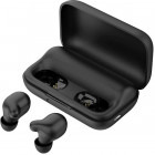 Casti Xiaomi Haylou T15, Bluetooth 5.0, powerbank-dock 2200mAh, touch control, IPX5, AAC, DSP, Black