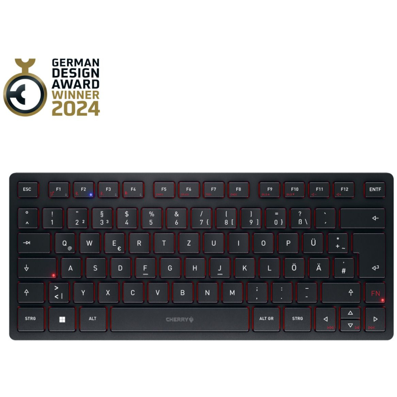 Tastatura Cherry KW 9200 MINI Wireless [DE] Black
