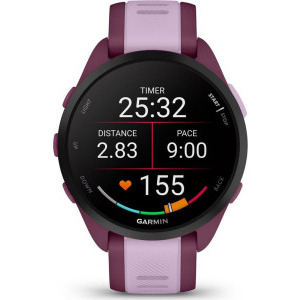 Garmin Forerunner 165 Music, GPS/Wi-Fi, Berry curea Silicon Lilac