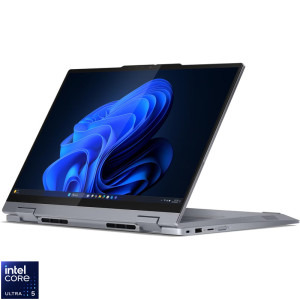 Laptop Lenovo 14 ThinkBook 14 2-in-1 G5 IAU, WUXGA IPS Touch, Procesor Intel® Core™ Ultra 5 225U (12M Cache, up to 4.80 GHz), 16GB DDR5, 512GB SSD, Intel Graphics, Win 11 Pro, Luna Grey