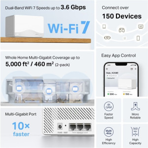 MERCUSYS Gigabit Halo H25BE Dual-Band WiFi 7 2buc