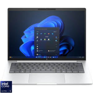 HP 14'' EliteBook 8 G1i 14, WUXGA IPS, Procesor Intel® Core™ Ultra 5 225H (18M Cache, up to 4.90 GHz), 16GB DDR5, 512GB SSD, Intel Integrated Graphics, Win 11 Pro, Glacier Silver