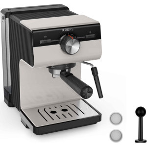 Krups manual Authentic C40 XP381B10, 1000W, 15bar, 2L, Negru/Gri