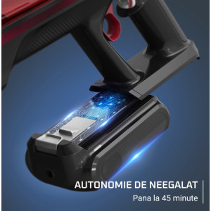 Rowenta X-Force Flex 9.60 Allergy RH2099WO, vertical, 250W, 0.44L, Negru/Rosu