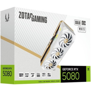 Zotac GeForce RTX 5080 SOLID OC White Edition 16GB GDDR7 256-bit DLSS 4.0