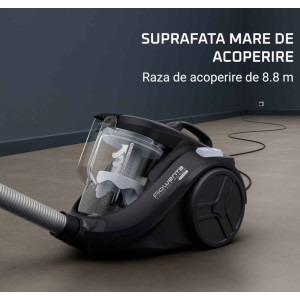 Rowenta Compact Power Cyclonic RO3725EA, fara sac, 750W, 1.5L, Negru