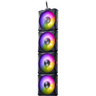 Ventilator XPG Hurricane MAG 120 ARGB PWM Black Four Fan Pack