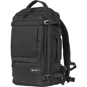Natec Rucsac laptop Camel Lite, 15.6 inch, 19L, 3 compartimente, cabin sized, colectia Travel, Negru