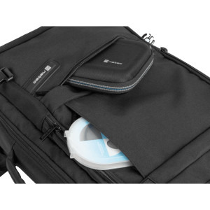 Natec Rucsac laptop Camel Lite, 15.6 inch, 19L, 3 compartimente, cabin sized, colectia Travel, Negru