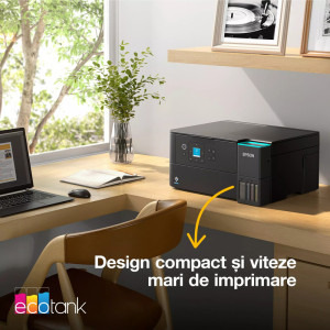 Epson EcoTank L6360, InkJet CISS, Color, Format A4, Duplex, Retea, Wi-Fi