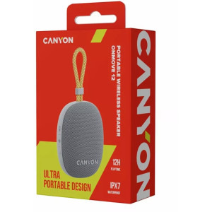 Canyon Boxa portabila OnMove 12 IPX7 TWS Grey