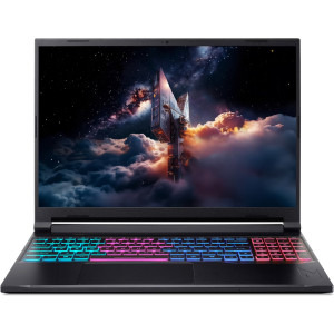 Laptop Acer Gaming 16 Nitro V 16S AI ANV16S-41, WUXGA IPS 180Hz, Procesor AMD Ryzen™ 7 260 (16M Cache, up to 5.1 GHz), 16GB DDR5, 1TB SSD, GeForce RTX 5060 8GB, No OS, Obsidian Black