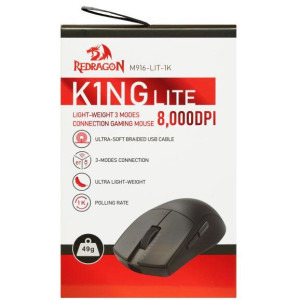 Redragon King Lite 1K Wireless BT, Black