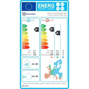 Electrolux EACS/I-24HEF, 24000 BTU, A++/A+, Wi-Fi, Inverter