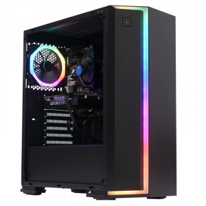 Gaming Drifter, Intel i3-9100F 3.6GHz Coffee Lake, 8GB DDR4, 1TB HDD + 120GB SSD, GTX 1650 4GB GDDR5, Iluminare RGB
