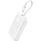 Baterie externa Anker Zolo 10000 mAh, 30W, 1x USB-C, 1x USB, White, cablu USB-C incorporat