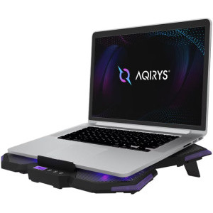 AQIRYS Spider, diagonala max. de pana la 17.3 inch, 5 ventilatoare, iluminare LED, ecran LCD integrat