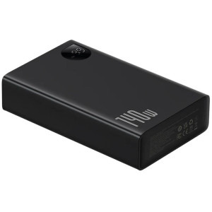 Baseus Adaman Digital Display, 24000 mAh, PD 140W, 2x USB-C, 1x USB, Black, posibilitate incarcare laptop