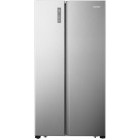 Frigider Side By Side Heinner HSBS-HS519NFXE++, 519 L, Clasa E, Full No Frost, Inverter, Multi Air-Flow, Touch Control, Display LED, 178 cm, Inox
