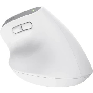 Trust Bayo+ Ergonomic, Silent click, Reincarcabil USB-C, Bluetooth + 2.4 GHz, White