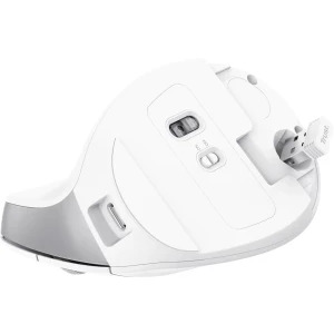 Trust Bayo II, Wireless Ergonomic, Silent click, Reincarcabil USB-C, White
