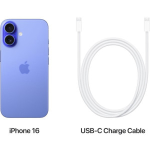 Apple iPhone 16, 128GB, 5G, Ultramarine