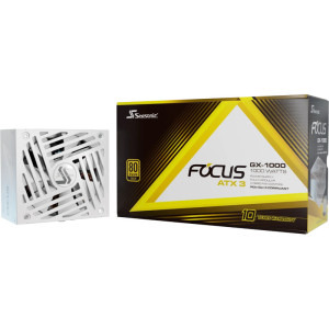 Seasonic Focus GX-1000 White 2024, 80+ Gold, 1000W