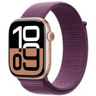 SmartWatch Apple Watch Series 10, Cellular, 42mm Carcasa Aluminium Rose Gold, Plum Sport Loop