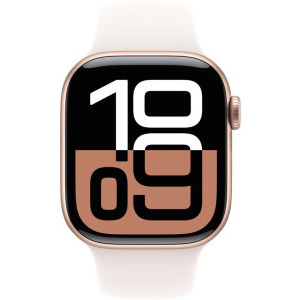 Apple Watch Series 10, 46mm Carcasa Aluminium Rose Gold, Light Blush Sport Band - M/L