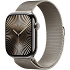 SmartWatch Apple Watch Series 10, 46mm Carcasa Titanium Natural, Natural Milanese Loop - M/L, GPS + Cellular