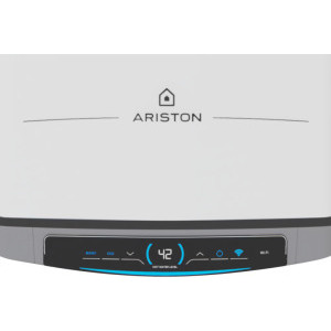 Ariston electric Velis Dune Wi-Fi 80 EU, 1500 W, 80 L, Control electronic, Functie Eco Evo, Protectie ioni de argint, Anod de magneziu, Alb