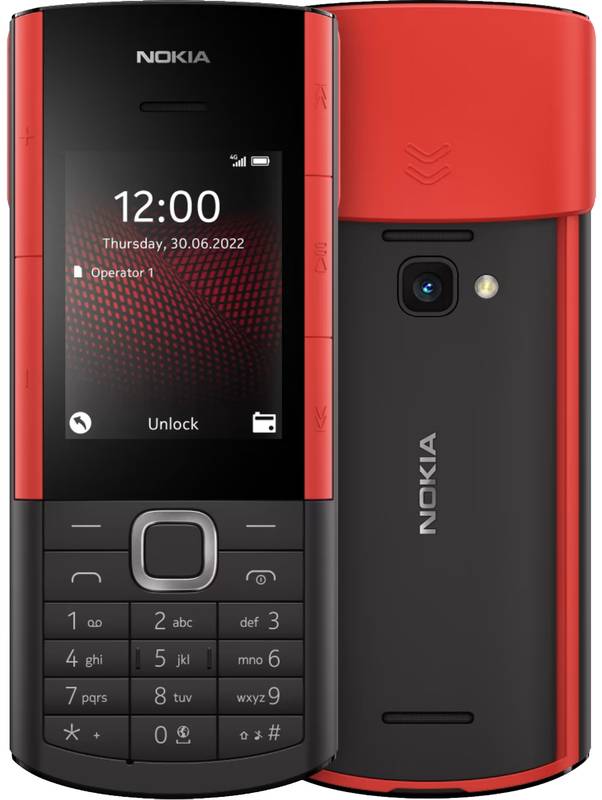 Telefon mobil Nokia 5710 XpressAudio Dual SIM 4G Black/Red + casti