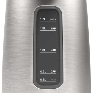 Bosch DesignLine TWK5P480, 1.7L, 2400W, Argintiu-negru