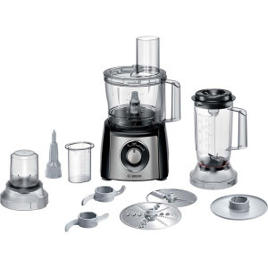 Robot de bucatarie Bosch MCM3PM386, 900W, 2.3L, Negru/Argintiu