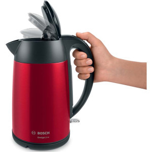 Bosch DesignLine TWK4P434, 1.7L, 2400W, Rosu-Gri
