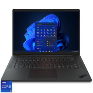 Laptop Lenovo 16 ThinkPad P1 Gen 5, WQXGA IPS 165Hz, Procesor Intel® Core™ i9-12900H (24M Cache, up to 5.00 GHz), 16GB DDR5, 512GB SSD, RTX A5500 16GB, Win 11 DG Win 10 Pro, Black