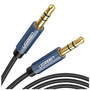 Ugreen AV112, Jack 3.5 mm Male - Jack 3.5 mm Male, 1m, negru-albastru