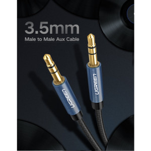 Ugreen AV112, Jack 3.5 mm Male - Jack 3.5 mm Male, 5m, negru-albastru