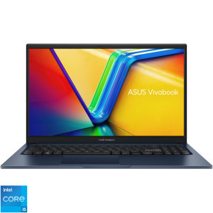 Laptop ASUS 15.6 Vivobook 15 A1502VA, FHD, Procesor Intel® Core™ i5-13420H (12M Cache, up to 4.60 GHz), 8GB DDR4, 512GB SSD, Intel UHD, No OS, Quiet Blue