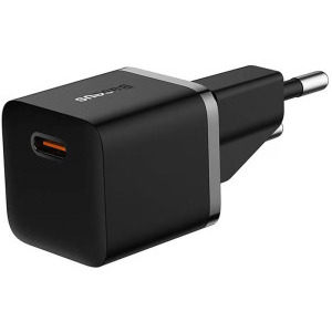 Baseus GaN5, 1x USB-C, Fast Charger 20W, Black