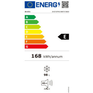 Arctic AHO10P40, 98 L, Clasa E, Fast Freezing, Alb