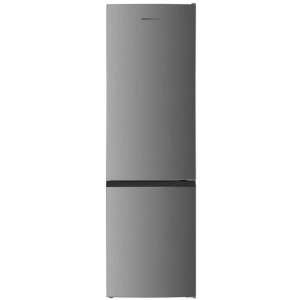 Combina frigorifica Heinner HC-HM262XE++, 262 L, Clasa E, Control electronic, Iluminare LED, 180 cm, Inox