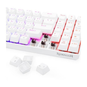Redragon Zed Pro White RGB Mecanica Brown Switch