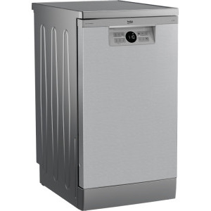 Beko BDFS26020XQ, Slim, 10 seturi, 6 programe, Clasa E, ProSmart Inverter, Hygiene Intense, Fast+, 45 cm, Inox